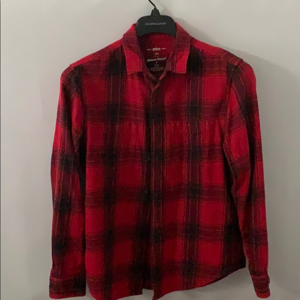 Red button up